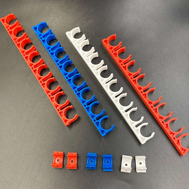 PVC线管卡扣瓦斯枪用16排卡20管卡U型扣式拼卡3分4分红色迫码管夹