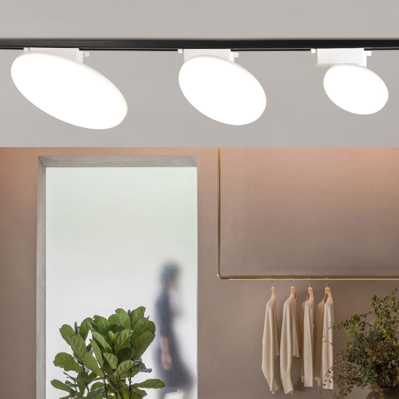 散光轨道灯led射灯服装店直播间不刺眼超亮商用照明导轨式补光灯