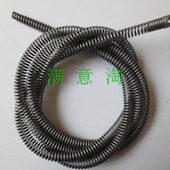 管道疏通机弹簧尖头软簧16mm2.5米大力下水道疏通器过弯头簧