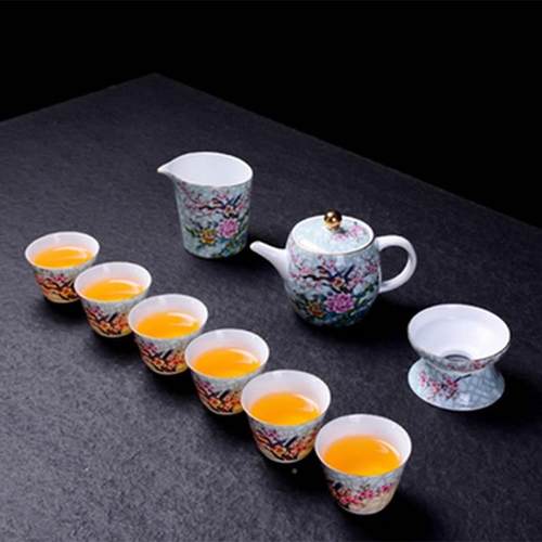 新品l陶瓷建盏杯功夫茶套装家用简天目釉半全自动茶懒人具石磨约