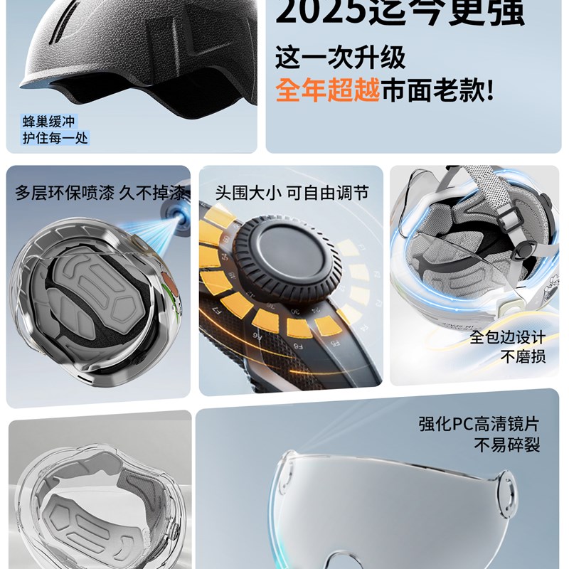 3C认证儿童头盔6到12岁电动车摩托车夏季安全头盔男孩女孩新国标