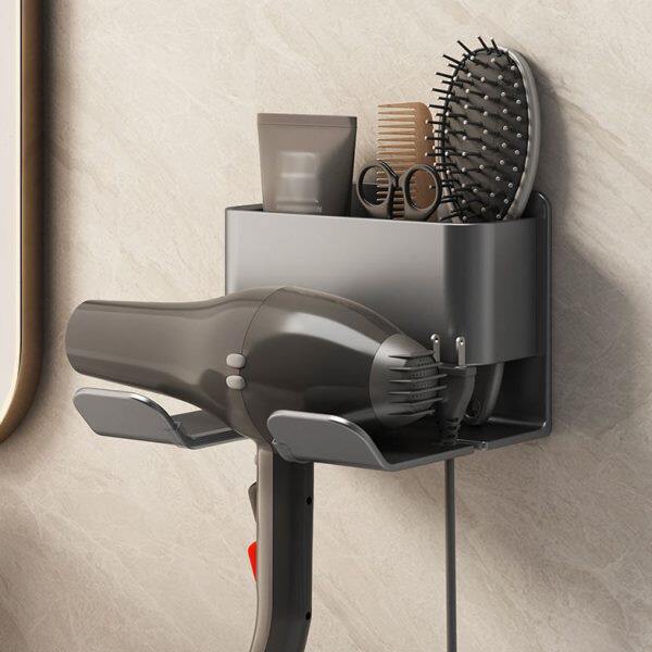 吹风机支架置物架免打孔卫生间放大电吹风挂架挂壁风筒浴室放置架