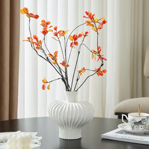 法式复古花瓶摆件客厅餐桌玄关轻奢花器中古高级感假花装饰品摆设