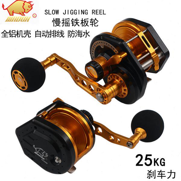 【小金牛KS20 KS30自动排线】铁板轮慢摇深海船钓远投鼓轮全金属
