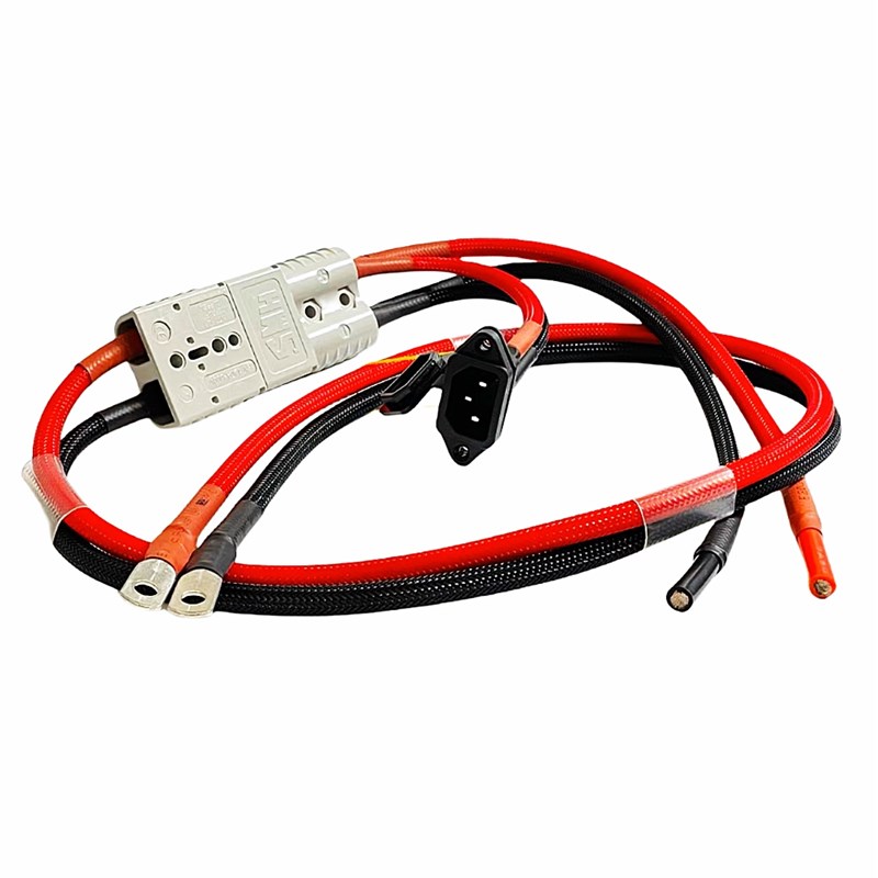 安德森120A灰头一拖二带充电口一体电源线分流线电池线(液压款)