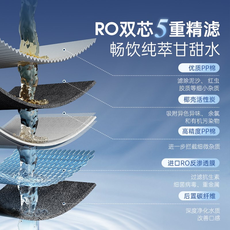 摩飞MR6051即热式台式净饮机过滤加热养生壶直饮家用鲜活水净水器