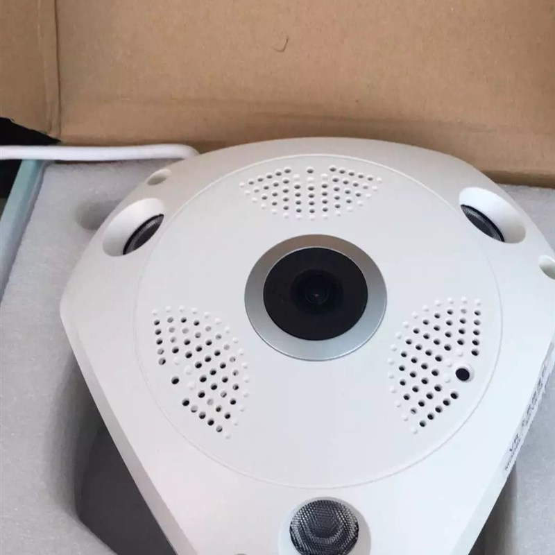 360度全景摄像头智能高清鱼眼监控wifi无线网络远程v380一体机VR