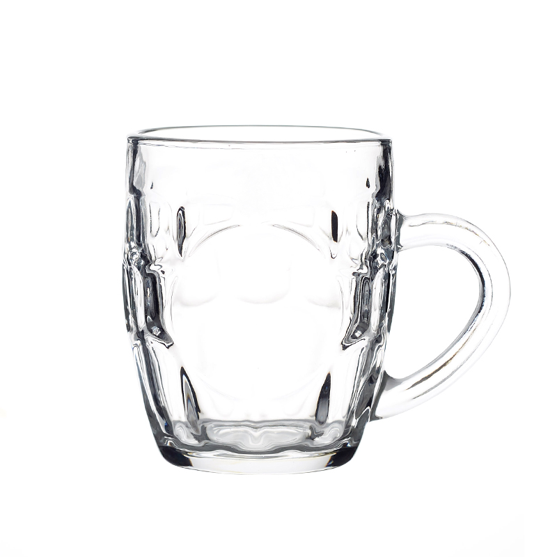 带把手玻璃杯家用杯子水杯套装啤酒杯扎啤喝水泡茶大容量带把茶杯