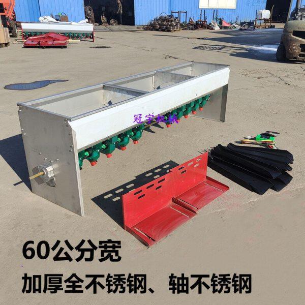 60宽撒肥机农用电动全不锈钢加厚肥箱旋耕机安装的电动播肥施肥器