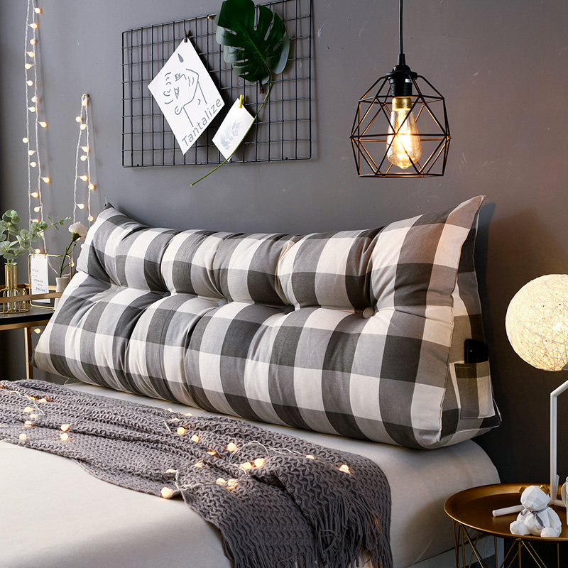 床头靠垫三角双人沙发大靠背软包榻榻米床上公主靠枕腰.枕护腰抱