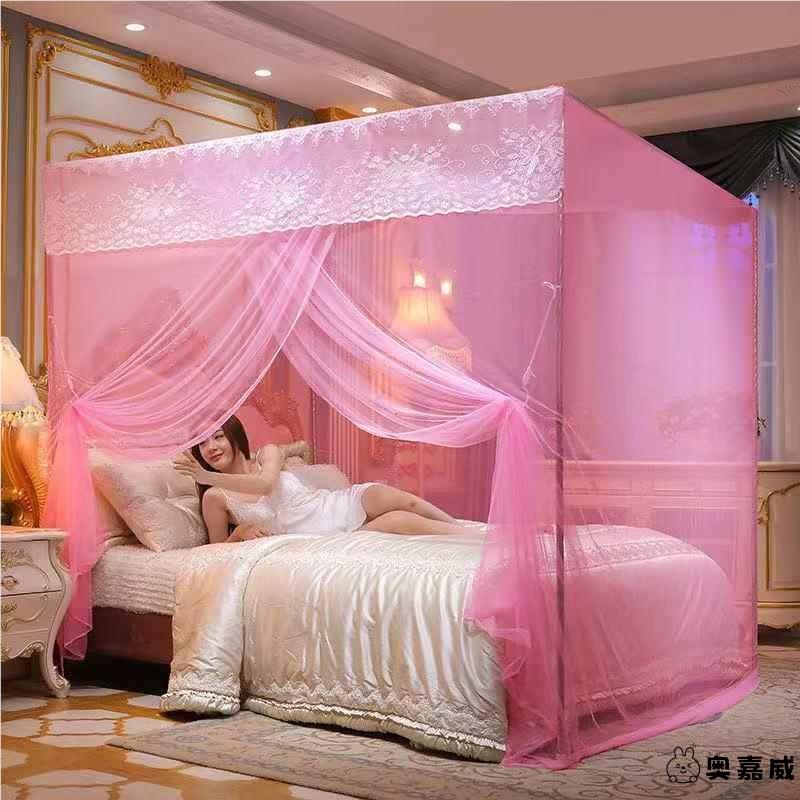 蚊帐家用卧室老式加厚加密1.8米双人床宿舍1.5米1.W2米一开门新款