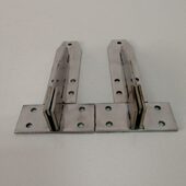 优质不锈钢合页90度角焊接铰链商用酒店饭店厨房平门承力蒸柜门较