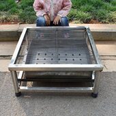 便携式 烧烤桌烧烤架烧烤炉家用烤火商用户外不锈钢烧烤木炭炭烤炉