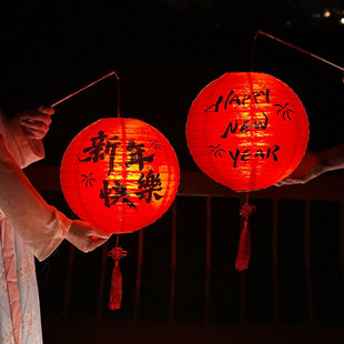 元宵节装饰场景灯笼猜灯谜灯笼商场晚会古风新年景区游园花灯马年