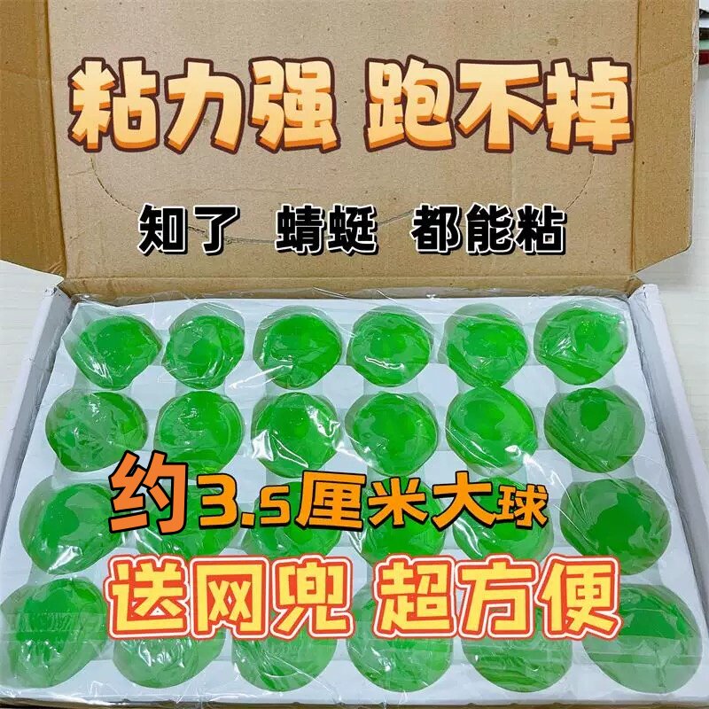 夏季户外高粘粘球捕蝉抓知了神器