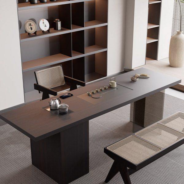 新中式茶桌椅组合亚克力悬浮泡茶桌轻奢高级感烧水壶一体现代简约,住宅家具,家用茶台/茶桌,淘宝优惠券,粉丝福利购,淘宝优惠卷