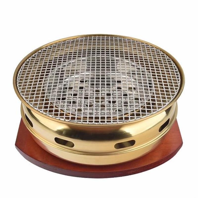 韩式碳烤a炉商用圆形烧烤炉家用烤肉炉炭火烤盘大号日式火盆炭烤