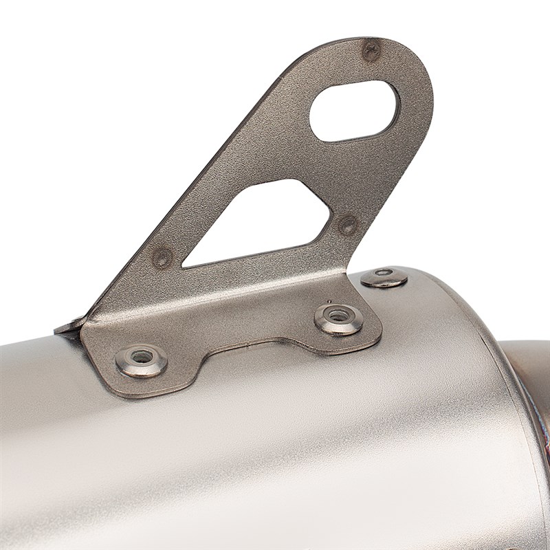 改装摩托车排气管通用炸街直排跑车大排量SC 消音器静音 51MM尾段