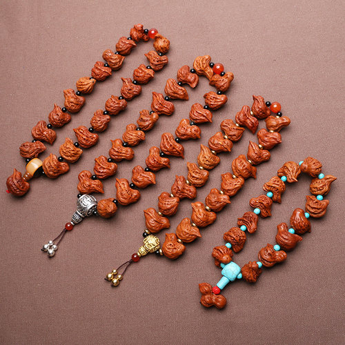 高抛异形小鸟核桃手串文玩野生包浆鸳鸯小秋子男盘玩手持把玩件