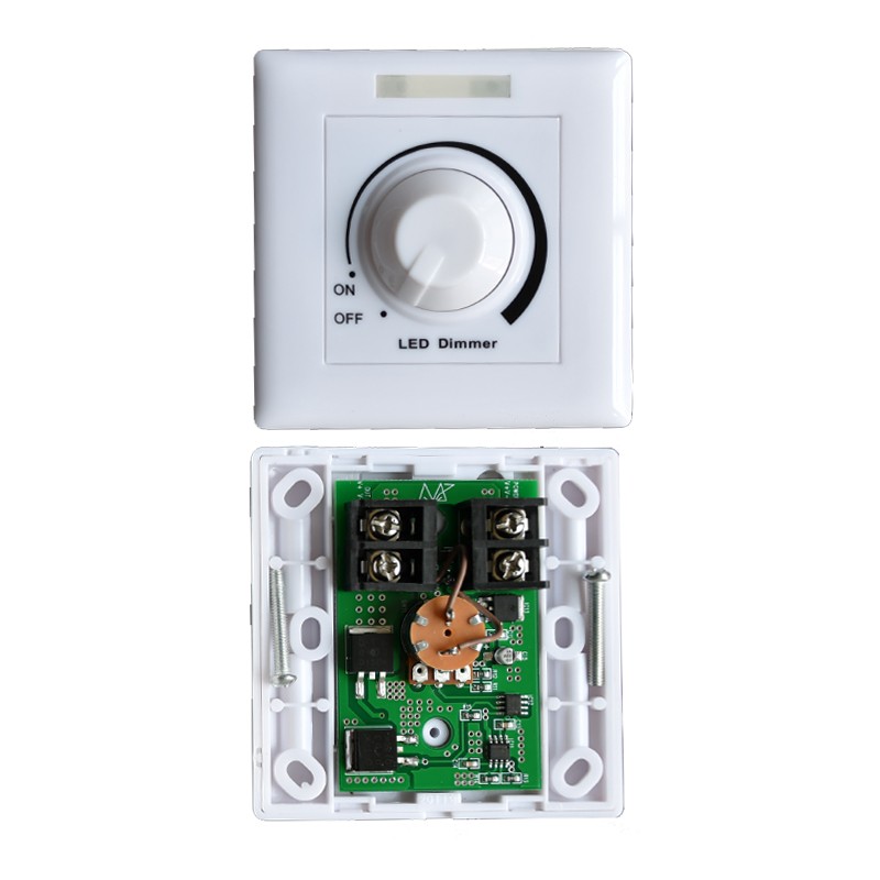 led低压12V24V调光器 PWM无级调光 遥控开关86面板旋钮可控调光器