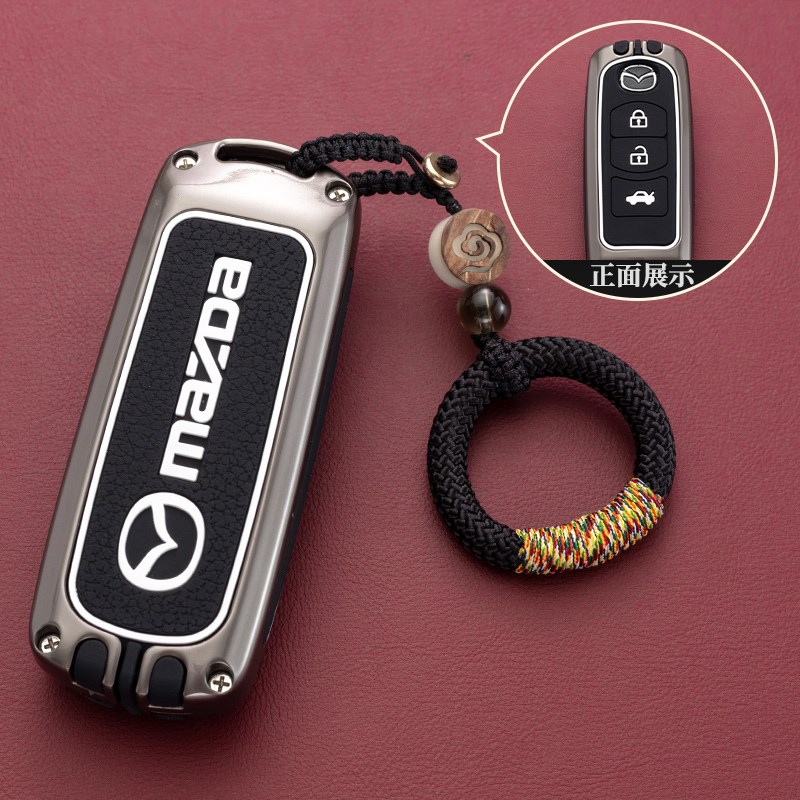 马自达昂克赛拉钥匙套CX5睿翼星骋CX4阿特兹马6/3/17锌合金包扣壳