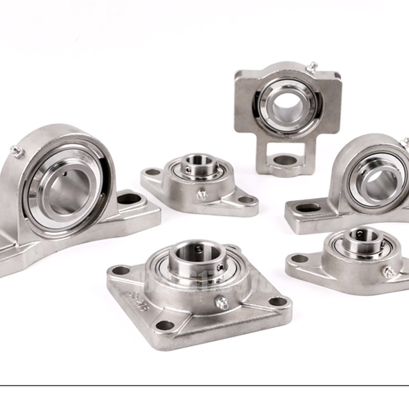 不锈钢外球面轴承座SUCP204 SP205 P206 207 208 209 210立式带轴