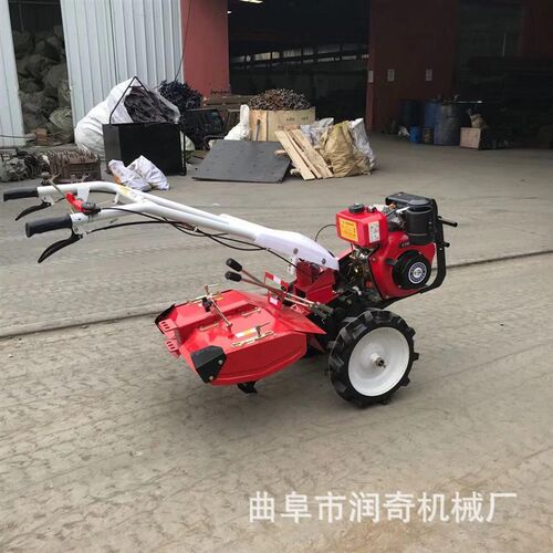 多功能小型便携式四驱旋耕打田松土除草微耕机水旱两用柴油大马力