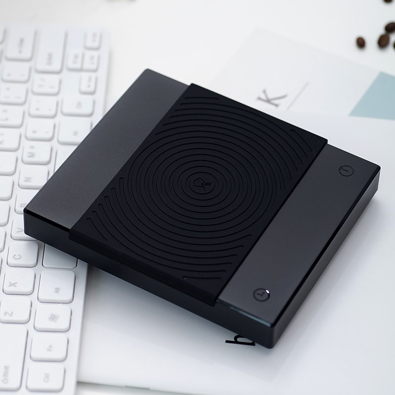 泰摩黑镜BASIC+咖啡电子秤 意式手冲咖啡壶秤 家用咖啡豆称重计时