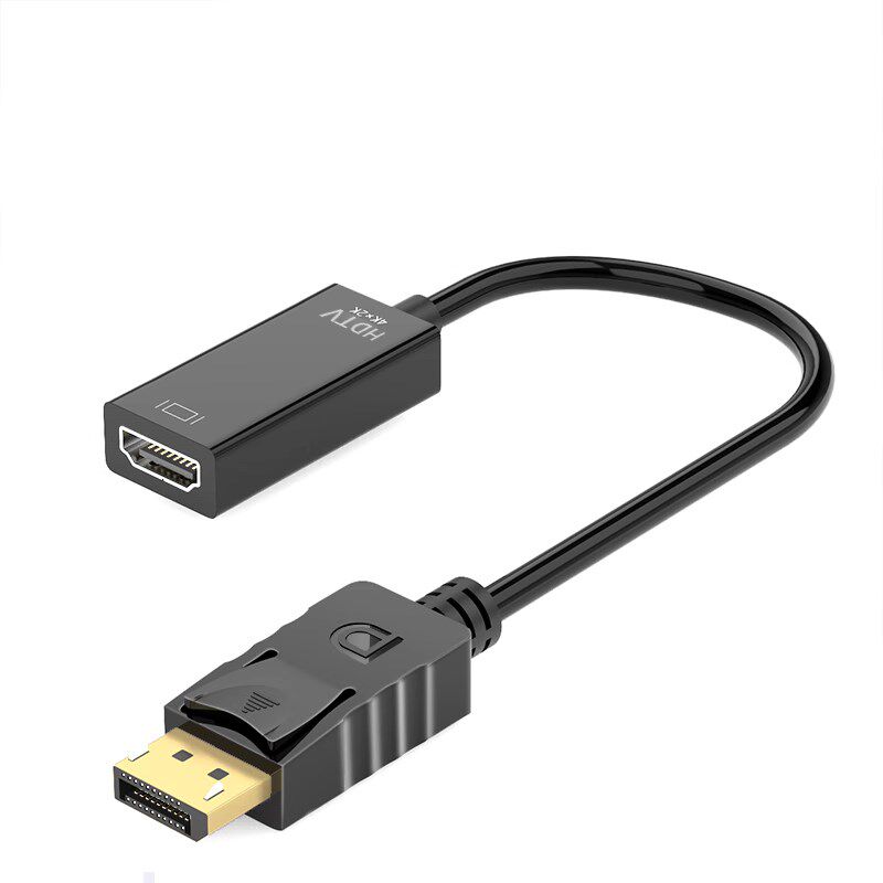 DP转HDMI线转接头转换器显示器电脑连接线接口转高清分屏器4K60Hz