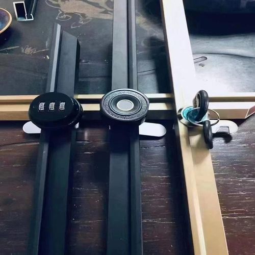 加装极简玻璃柜门酒柜书柜衣柜展示柜机械密码指纹带锁玻璃门定制