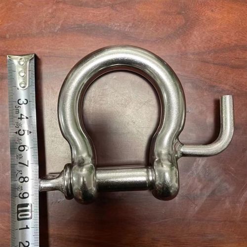 蜘蛛人升级版白钢卸扣304不锈钢防溜绳U型扣防滑马蹄扣吊环下降扣