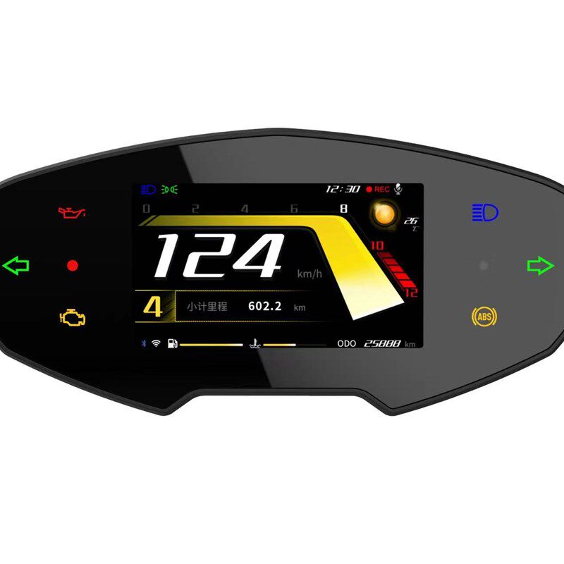 新款思骑AFR125智能仪表录像车机导航行车记录仪胎压盲区无损改装