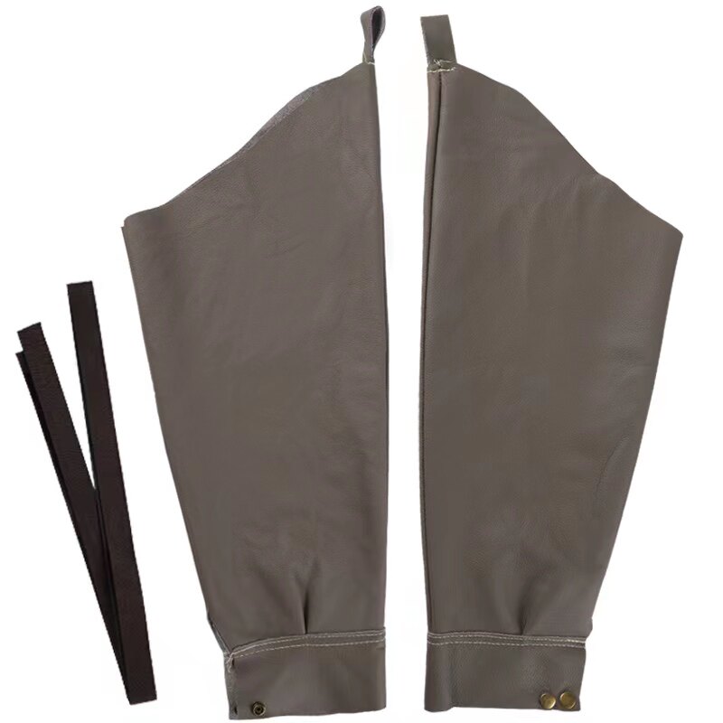 防火线缝制牛皮套袖焊工护袖劳保袖套电焊防烫耐高温焊接防护柔软