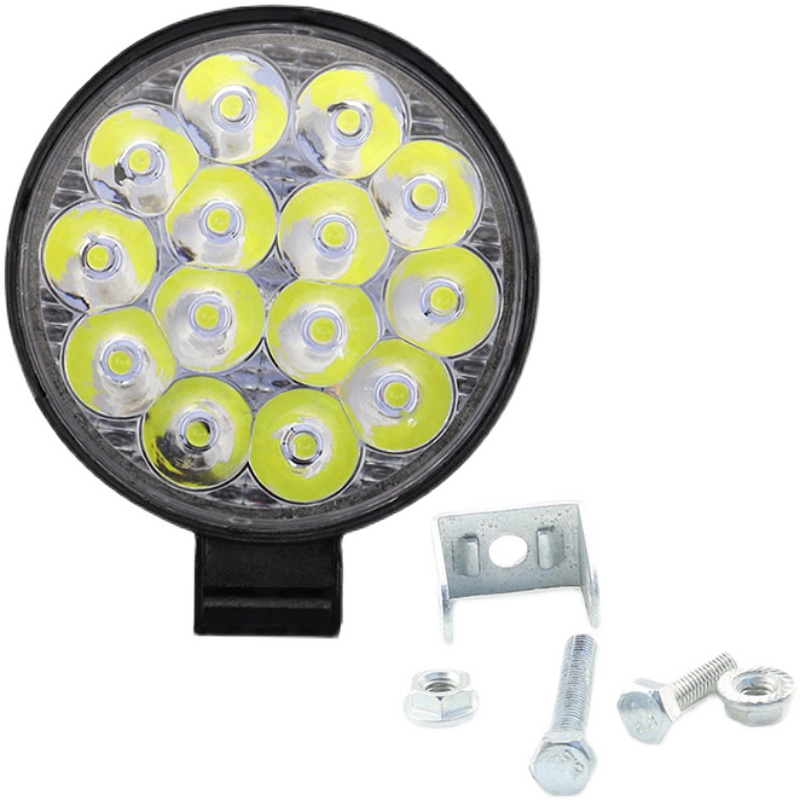 led射灯超高亮12伏24V汽车货车铲叉车 电动摩托改装前大灯倒车灯