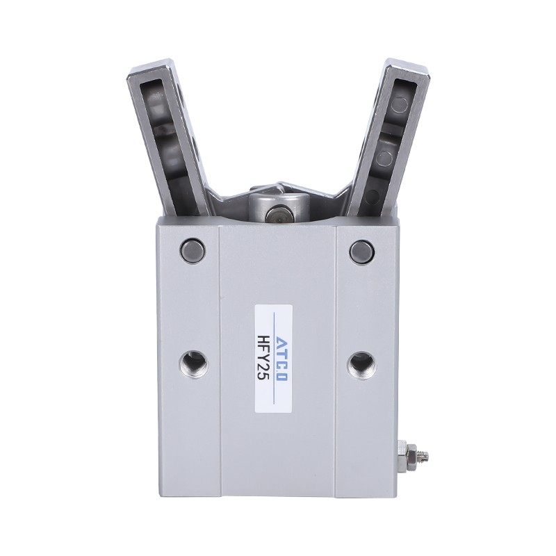 亚德客型气动手指气缸Y型夹爪HFY HFTY6 10 16 20 25 32支点开闭