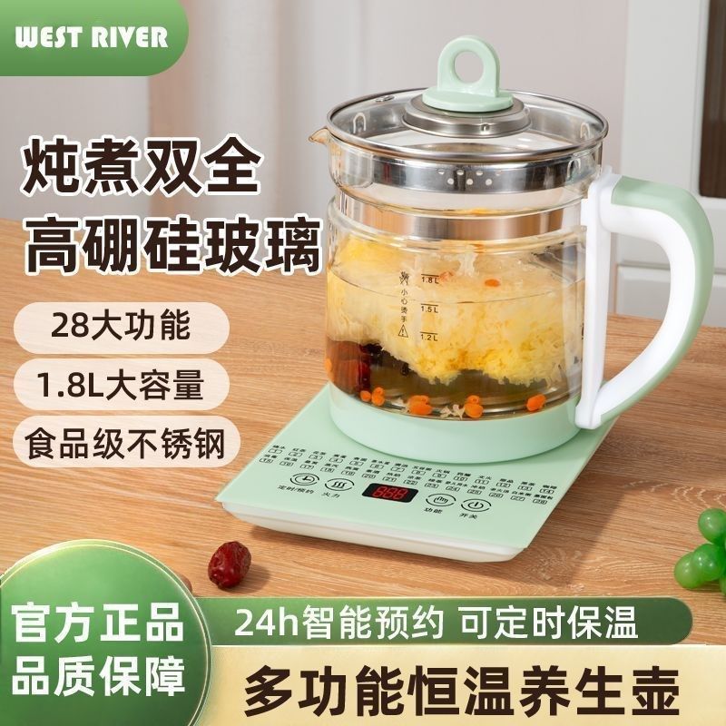 德国智能养生壶家用多功能烧水壶煎药壶玻璃办公室煮花茶电煎药壶