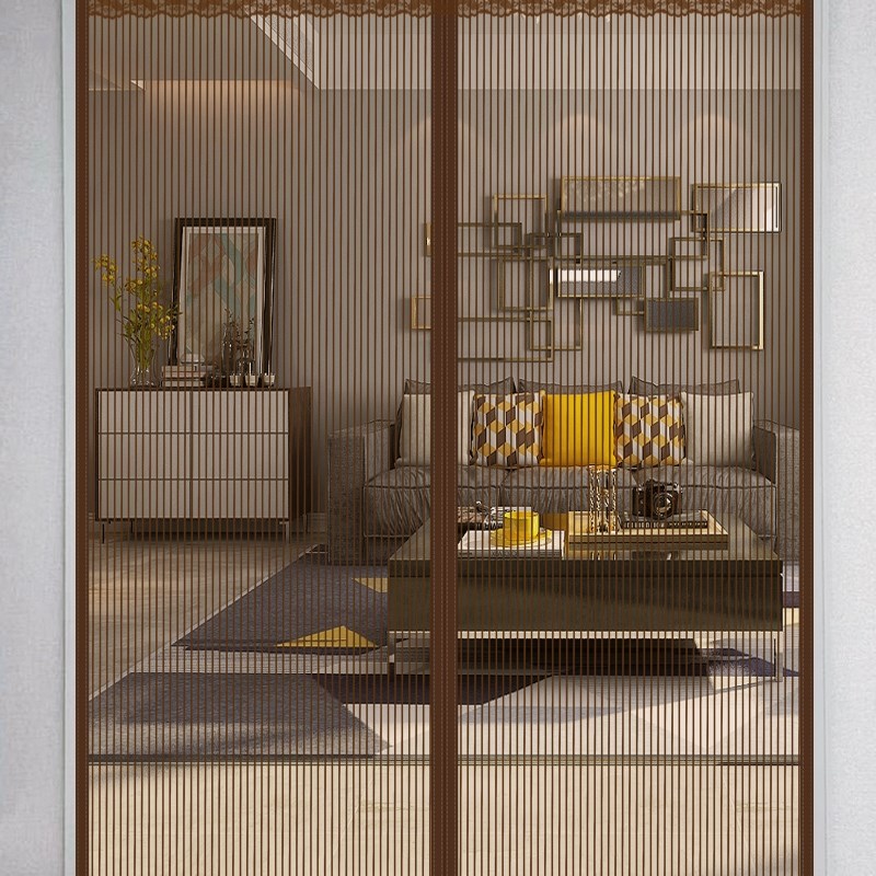 金刚网防蚊门帘夏季隔断帘防蝇自吸魔术贴全磁条大整纱静音加密根