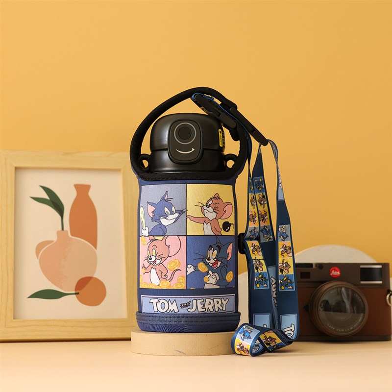 新款加固硬底耐磨杯套适配指纹吨吨杯保护套550ML学生水壶袋配件