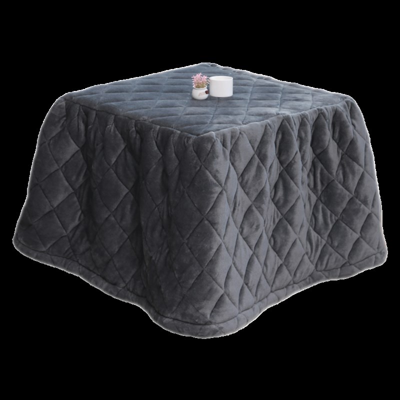 新款加绒加厚烤火被子正方形烤火桌子茶几电暖桌取暖桌被罩家用