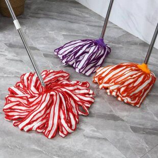 大号干湿两用包边珊瑚绒片状纤维拖把家用吸水老式墩布木地板一拖