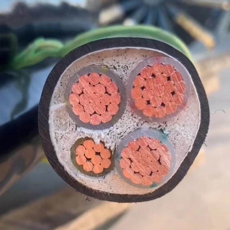 YJV电缆线4芯507095120150平方3+1三相铜芯硬芯铜线电力电缆