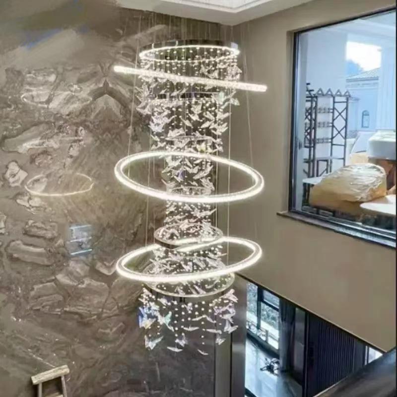 客厅吊灯后现代轻奢高档水晶灯创意大气设计师款餐厅卧室中山灯具