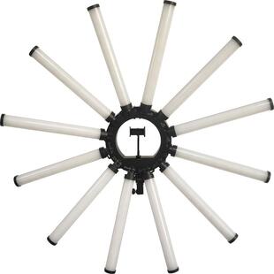 36寸180W大功率12管LED直播灯可折叠12臂灯12爪灯摄影美颜直播灯