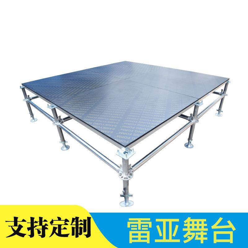 可升降铝合金拼装四角雷亚舞台室外景区水上表演玻璃舞台安装