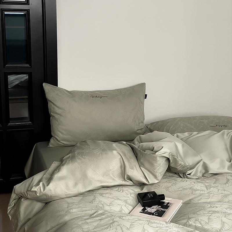 超洋气贵妇｜100支长绒棉提花四件套纯棉光感贡缎床单全棉床品1.8