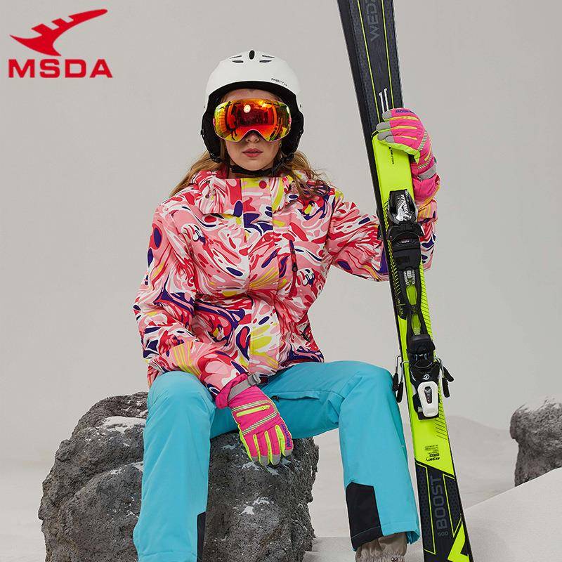 滑雪服女单双板滑雪服男女套装大码加厚保暖情侣户外滑雪服套装