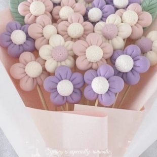 黏土成品手工女生情侣教师节母亲节礼物毕业娃娃礼品花束玩偶花束