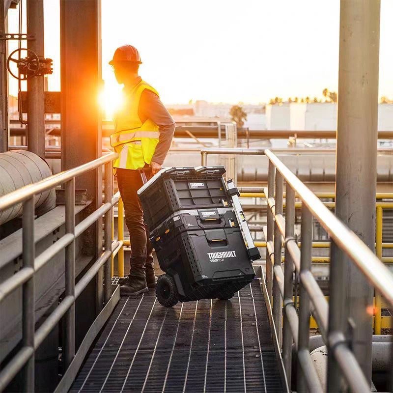 TOUGHBUILT拓必得堆叠拉杆拖轮工具箱多功能组合搭配车载便携式