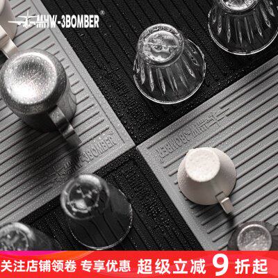 MHW-3BOMBER轰炸机吧台垫子 咖啡杯滤水垫 硅胶垫 防滑隔热沥水垫