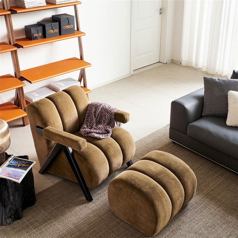 休闲懒人沙发客厅阳台网红单x人沙发轻奢单人椅可躺卧室单人沙发